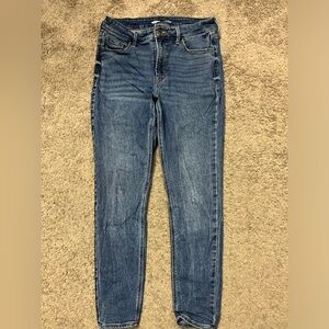 Old Navy: Rockstar Super Skinny, high rise waist, mid stretch in the waist